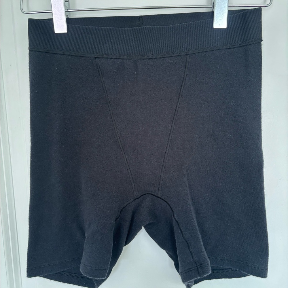 SKIMS Black Cotton Boyshort S